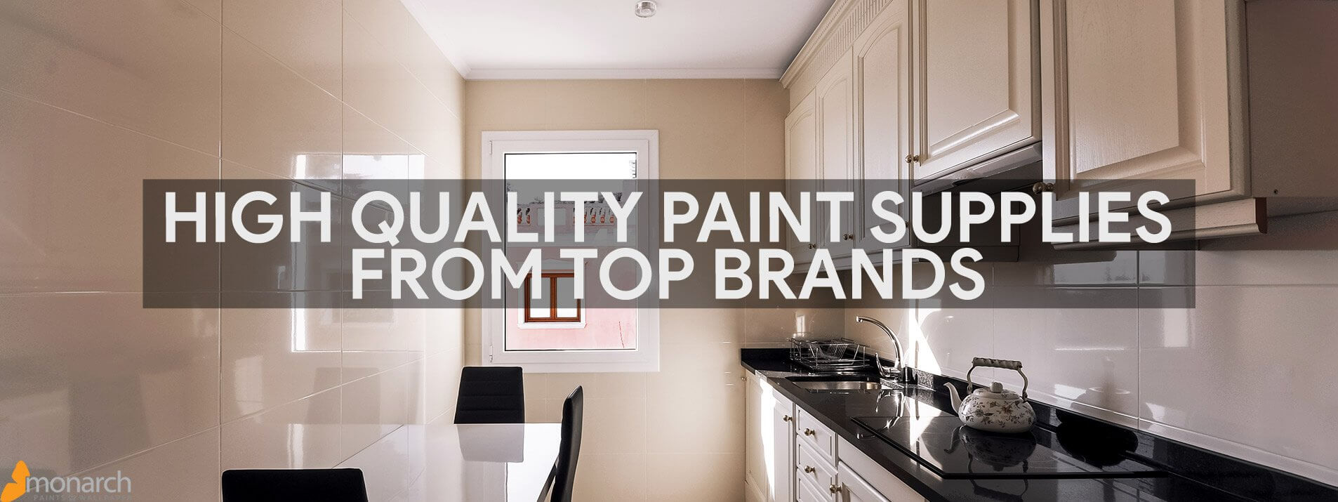 Banner: We carry high quality paint supplies from top brands