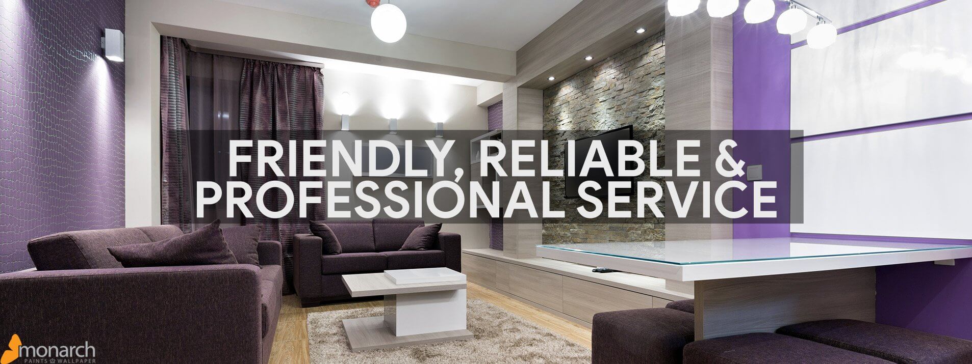 Banner: Promising friendly, reliable, and professional service